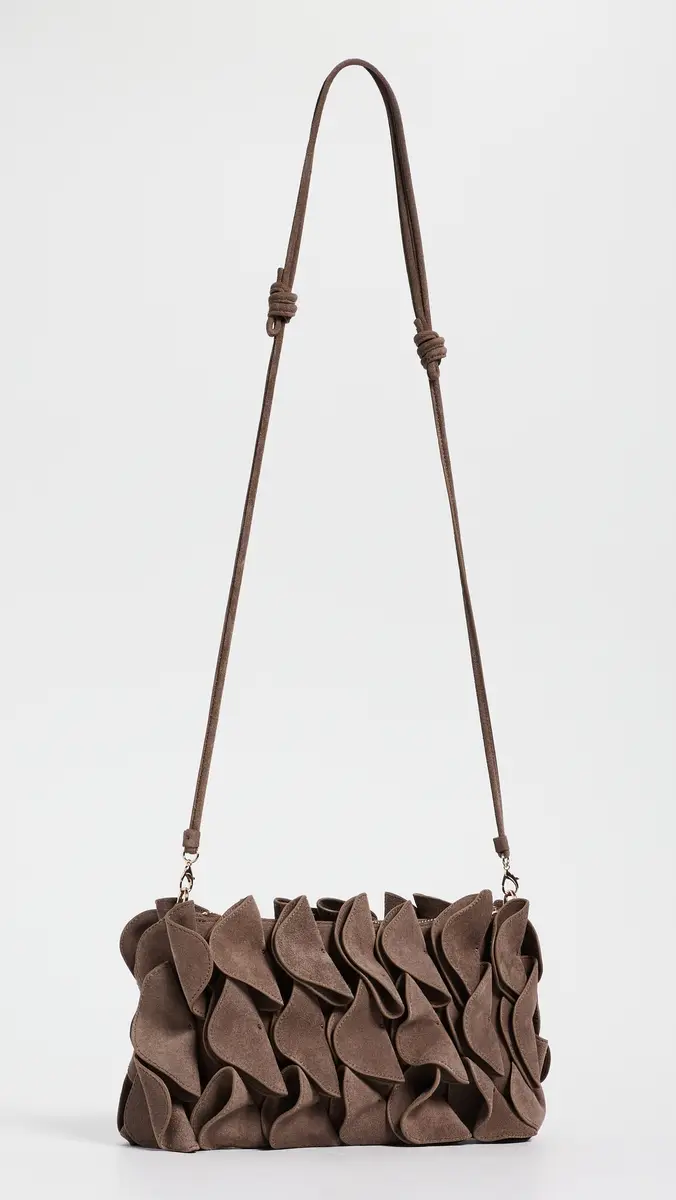 Farm Rio Suede Flower Clutch Bag | Thumbnail 5 Farm Rio Suede Flower Clutch Bag | Thumbnail 5