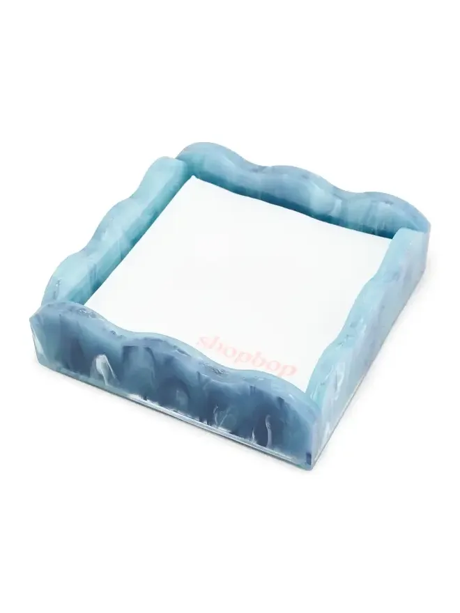 Tizo Design Lucite Marbleized Cocktail Napkin Tray