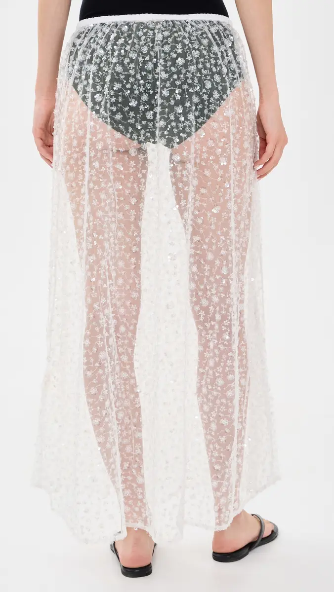 VRG GRL Daisy Sequin Maxi Skirt | Thumbnail 3
