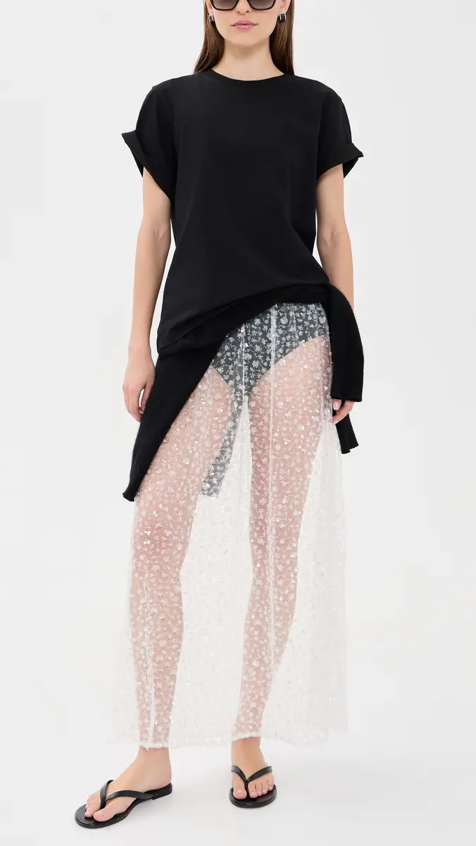 VRG GRL Daisy Sequin Maxi Skirt | Thumbnail 5