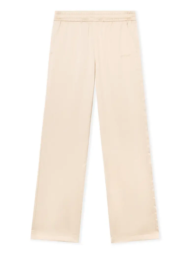 Diagonals Lace Satin Track Pants