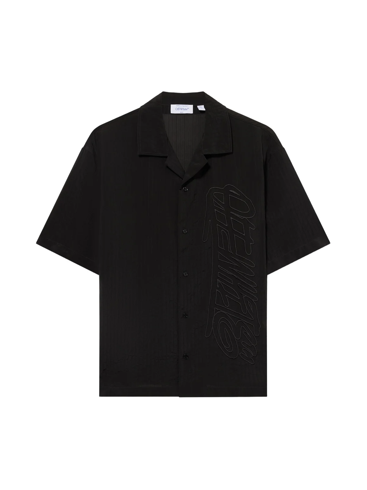 Handstyle Logo Organza Bowling Shirt Handstyle Logo Organza Bowling Shirt