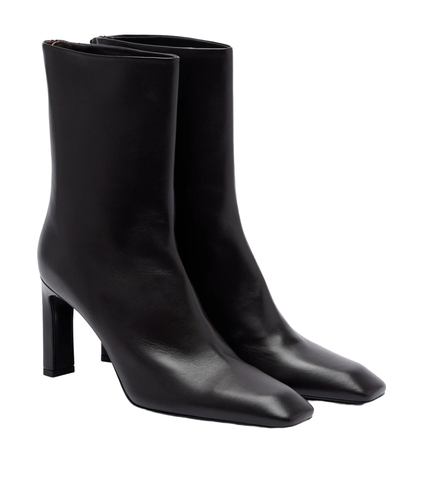 Leather ankle boots