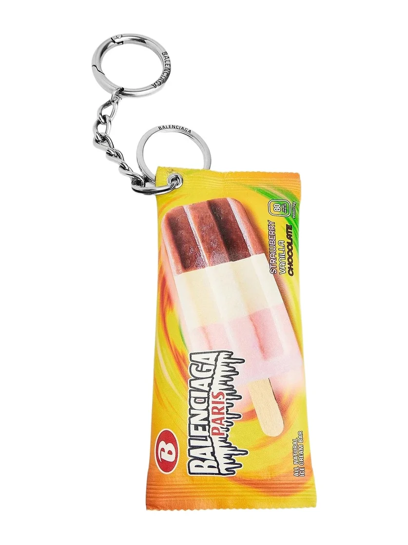Balenciaga Men's Keychain-Charm Snack Pouch