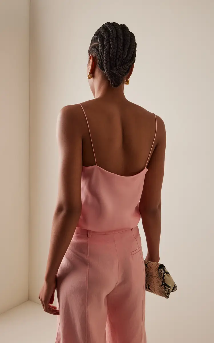 Another Tomorrow Camisole Silk Top | Thumbnail 4