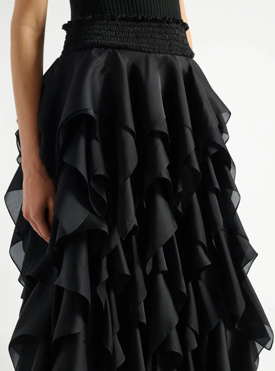 Balmain Long ruffled skirt | Thumbnail 5