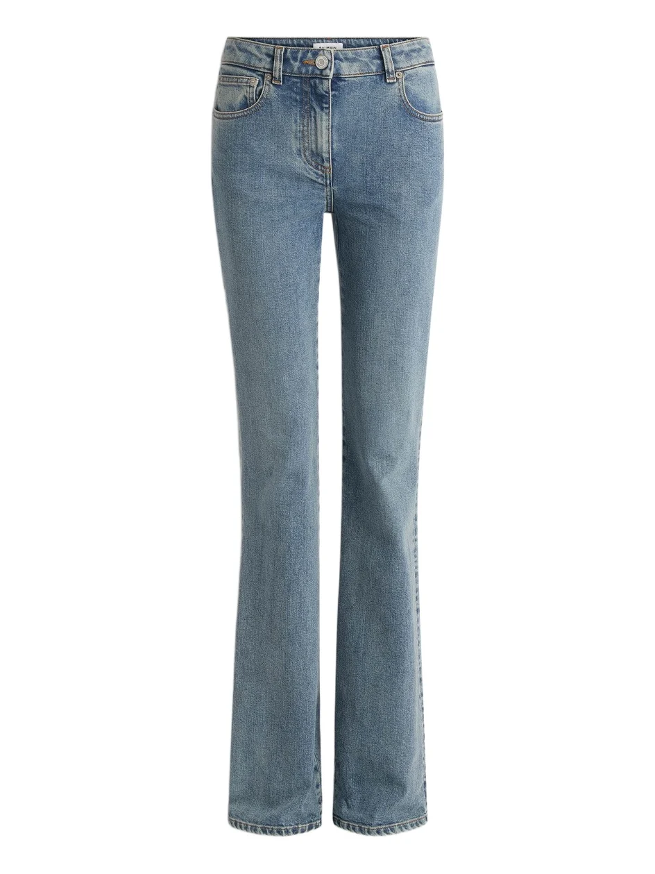 Bootcut faded denim jeans Bootcut faded denim jeans