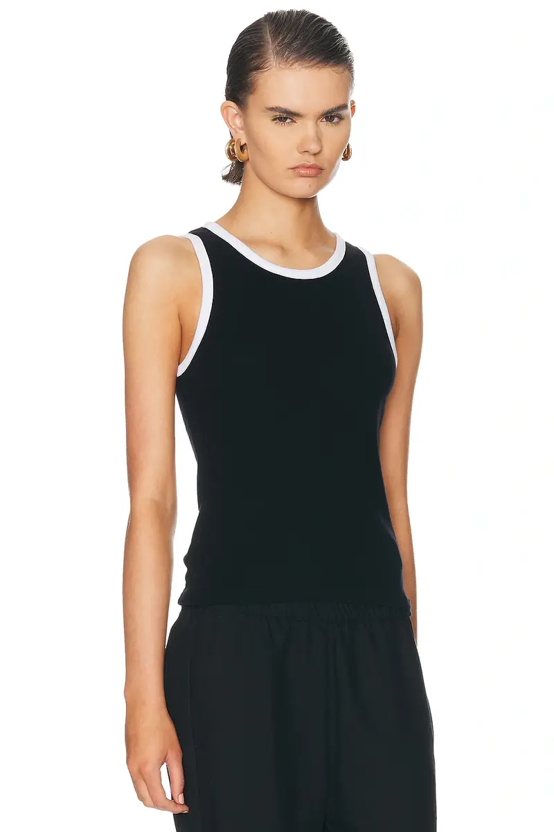 ENZA COSTA Cotton Ringer Tank Top | Thumbnail 2 ENZA COSTA Cotton Ringer Tank Top | Thumbnail 2