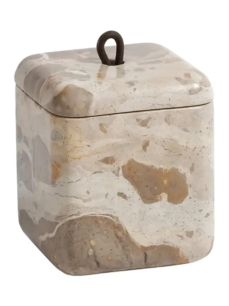 The Favorites Marble Lidded Vanity Jar