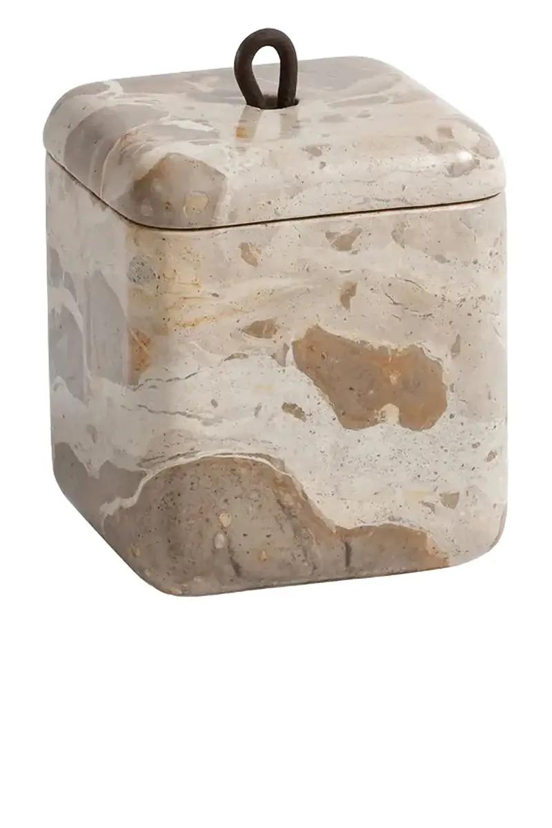 The Favorites Marble Lidded Vanity Jar