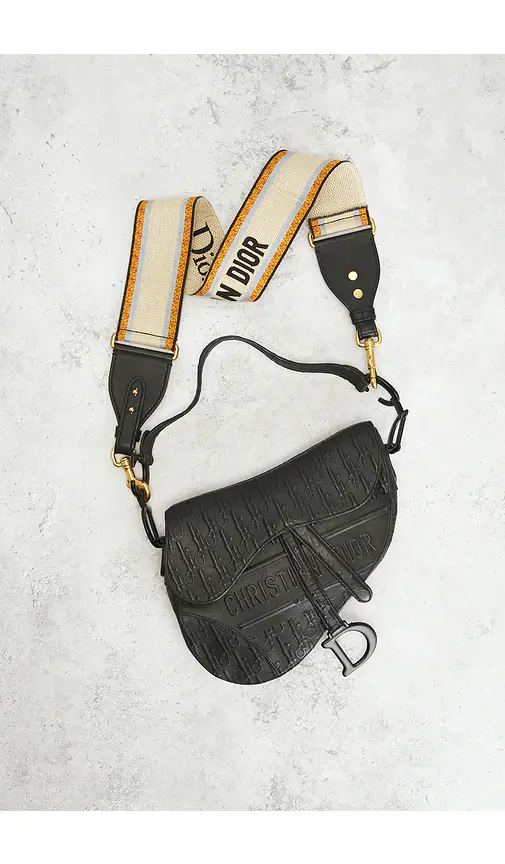 Dior Oblique Embossed Saddle Bag | Thumbnail 10 Dior Oblique Embossed Saddle Bag | Thumbnail 10