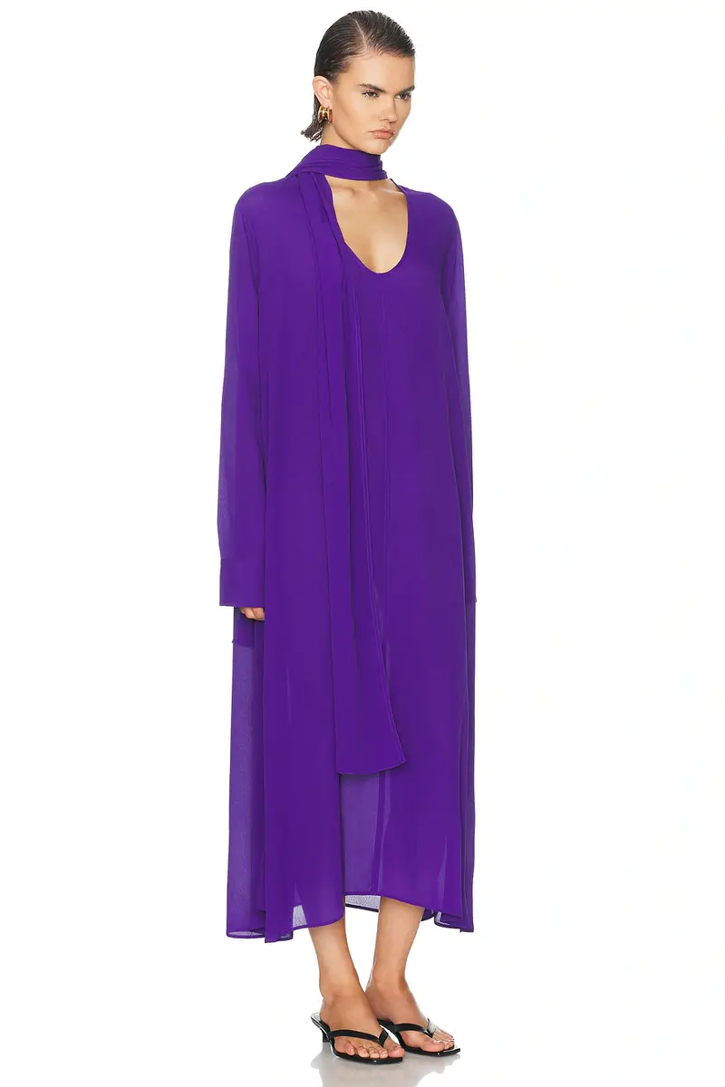 TOTEME Rounded Neckline Dress | Thumbnail 2 TOTEME Rounded Neckline Dress | Thumbnail 2