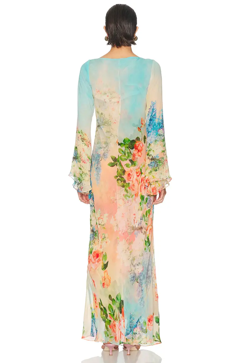 Hemant & Nandita Double Layer Maxi Dress | Thumbnail 3 Hemant & Nandita Double Layer Maxi Dress | Thumbnail 3