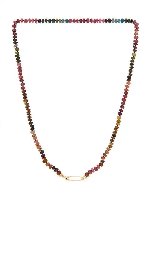 Loren Stewart Tourmaline Safety Pin Necklace | Thumbnail 5