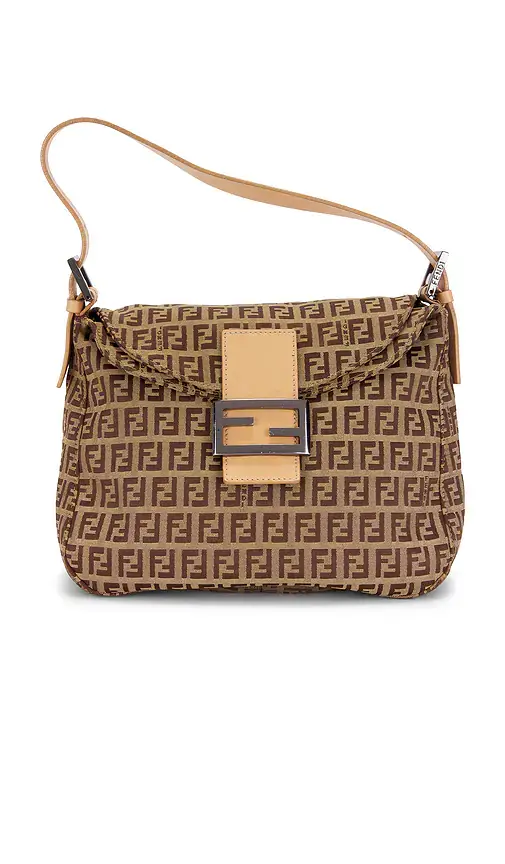 Fendi Zucchino Mama Baguette Shoulder Bag | Image 1 Fendi Zucchino Mama Baguette Shoulder Bag | Image 1