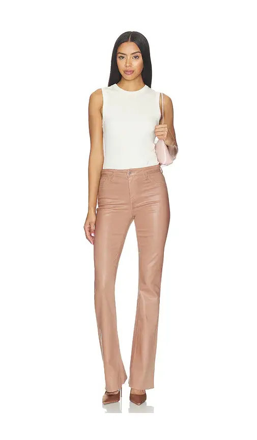 L'Agence Ruth Straight Leg Undone Hem Jeans | Thumbnail 5