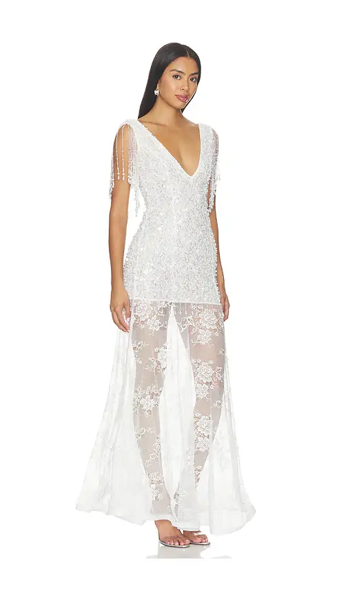 LA FUORI Lacey White Glow Dress | Thumbnail 2 LA FUORI Lacey White Glow Dress | Thumbnail 2