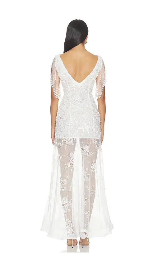 LA FUORI Lacey White Glow Dress | Thumbnail 3 LA FUORI Lacey White Glow Dress | Thumbnail 3