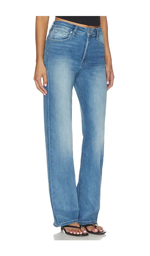 GOOD AMERICAN Soft Tech True Straight Jeans | Thumbnail 2 GOOD AMERICAN Soft Tech True Straight Jeans | Thumbnail 2