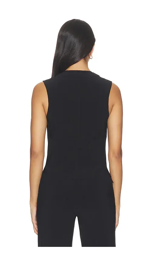Norma Kamali Vest With Lapel | Thumbnail 3