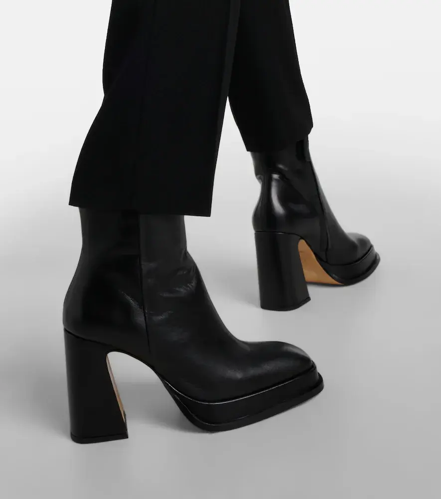 Souliers Martinez Nova Chueca leather ankle boots | Thumbnail 5