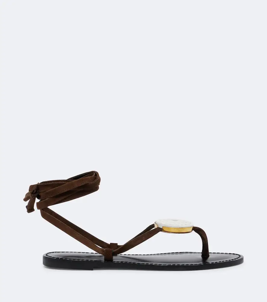AMANU Vamizi embellished suede thong sandals | Thumbnail 3 AMANU Vamizi embellished suede thong sandals | Thumbnail 3