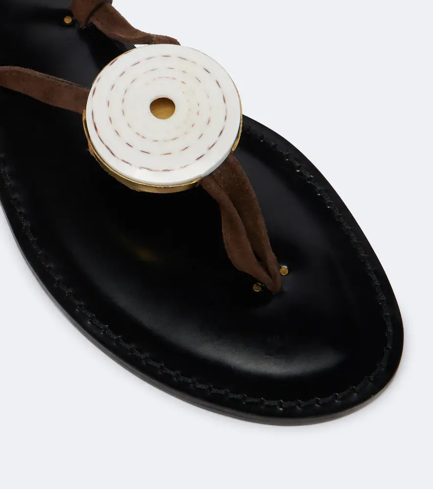 AMANU Vamizi embellished suede thong sandals | Thumbnail 4 AMANU Vamizi embellished suede thong sandals | Thumbnail 4