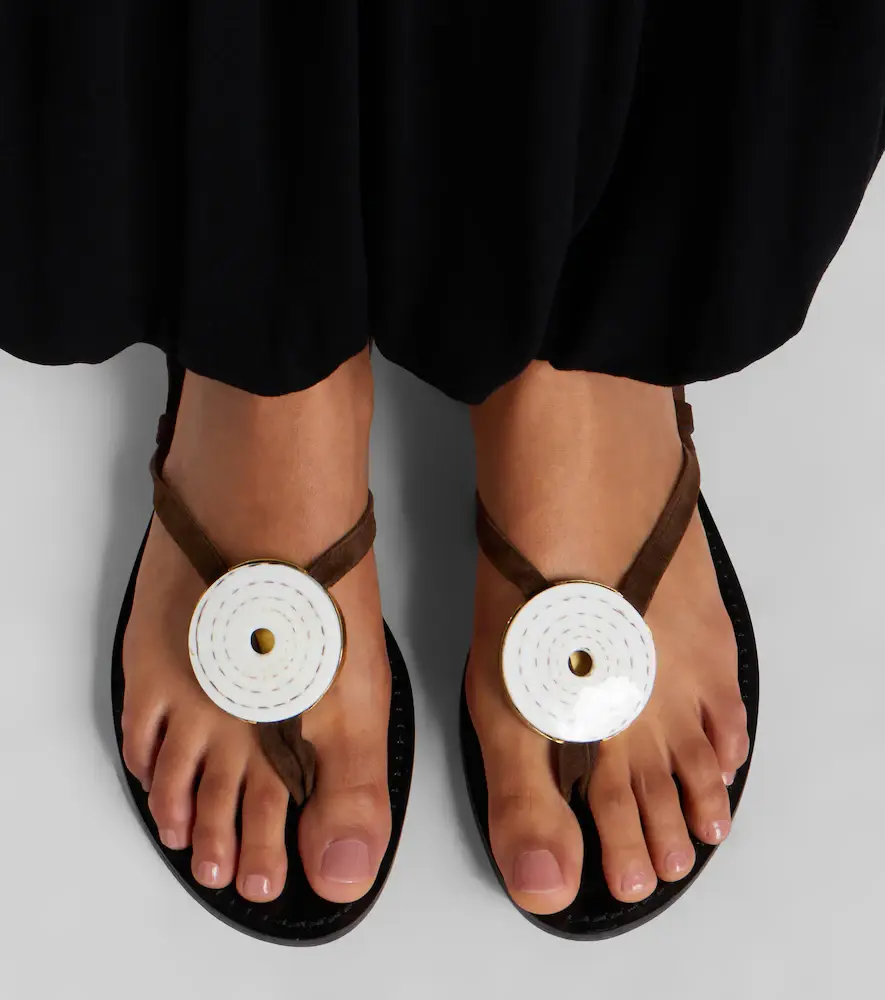 AMANU Vamizi embellished suede thong sandals | Thumbnail 5 AMANU Vamizi embellished suede thong sandals | Thumbnail 5