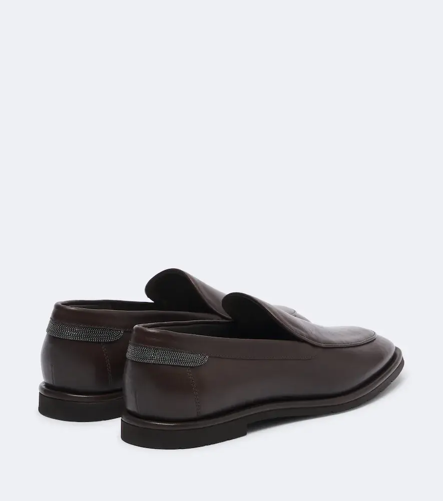 Brunello Cucinelli Monili leather loafers | Thumbnail 3