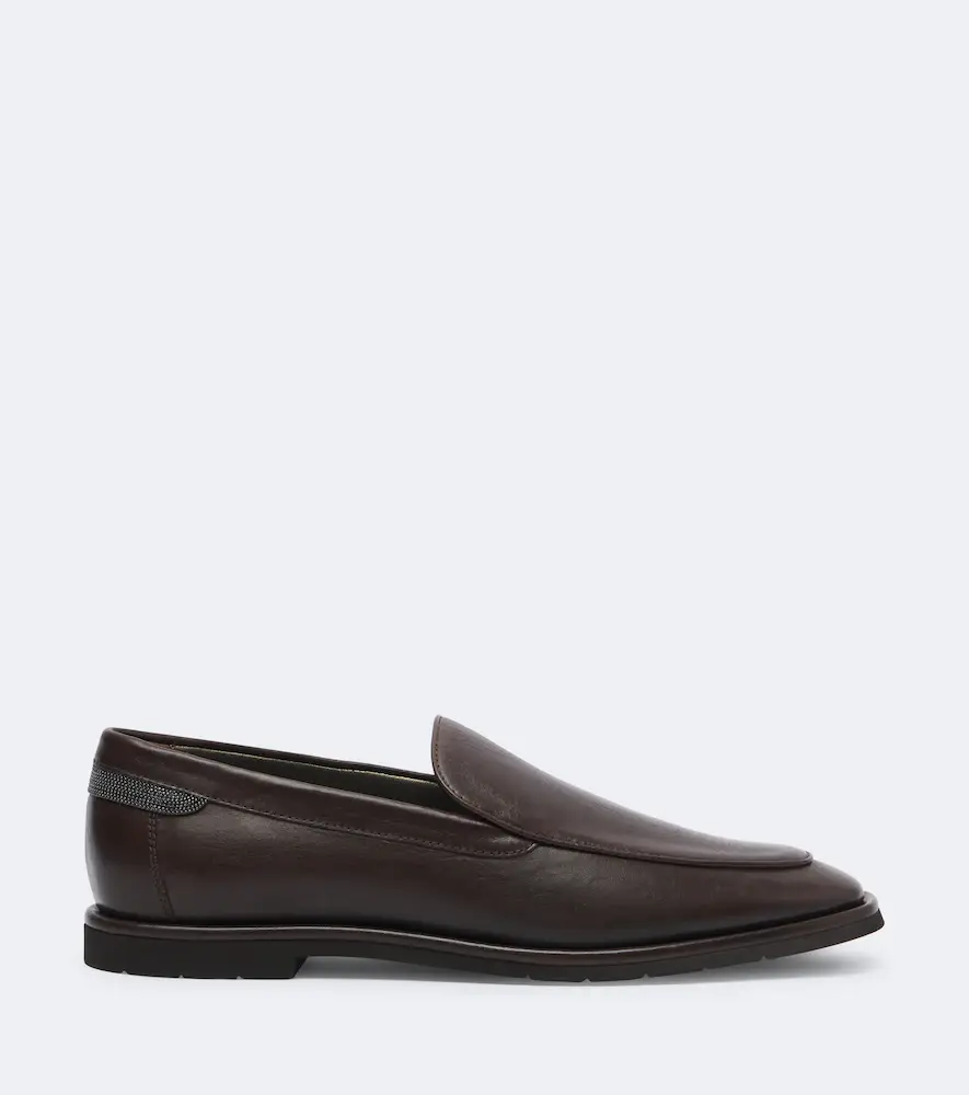 Brunello Cucinelli Monili leather loafers | Thumbnail 4