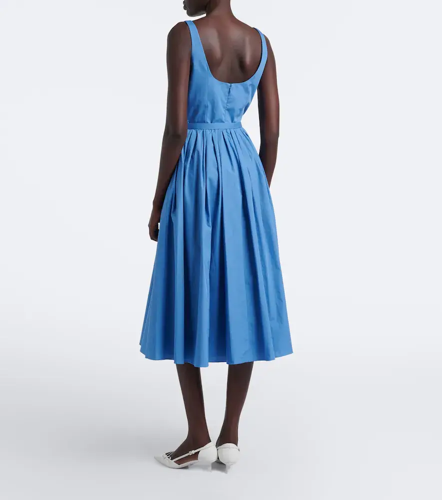 Emilia Wickstead Eglantine belted cotton poplin midi dress | Thumbnail 5 Emilia Wickstead Eglantine belted cotton poplin midi dress | Thumbnail 5