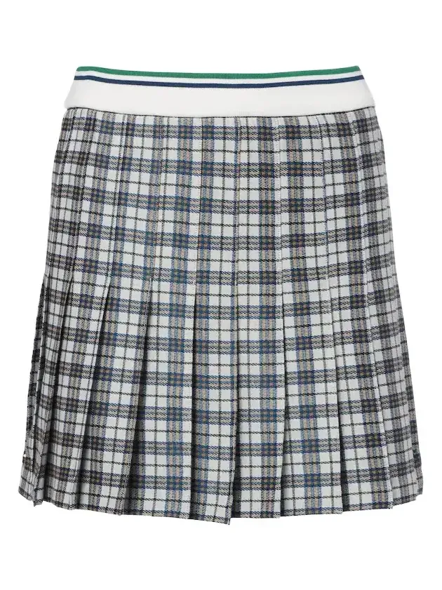 Check pleated miniskirt Check pleated miniskirt