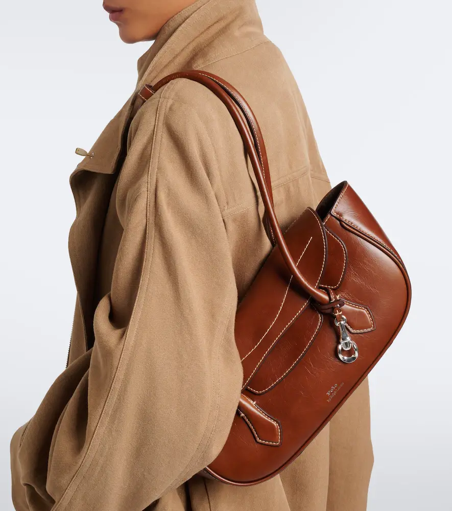 Polo Ralph Lauren Polo Blaze Small leather shoulder bag | Thumbnail 6