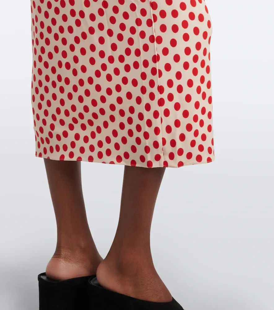 Alaïa Alaïa Polka-dot jersey midi dress | Thumbnail 3