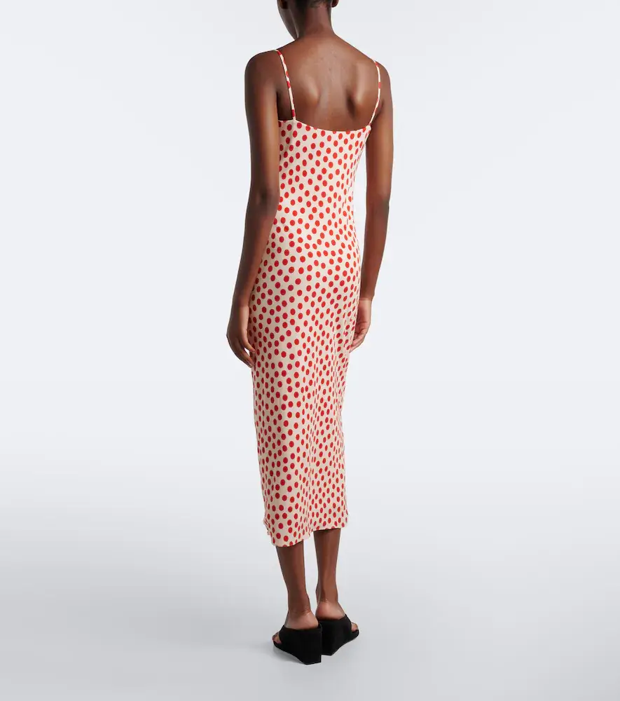 Alaïa Alaïa Polka-dot jersey midi dress | Thumbnail 4
