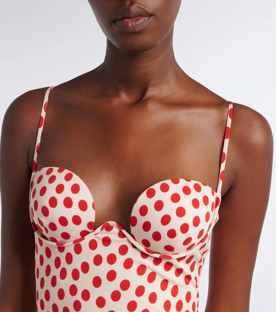 Alaïa Alaïa Polka-dot jersey midi dress | Thumbnail 5