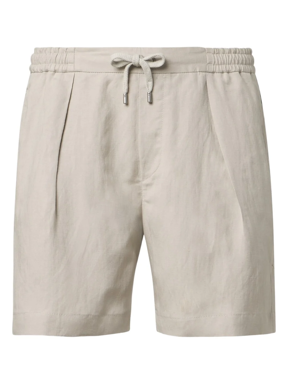 Silk and linen shorts