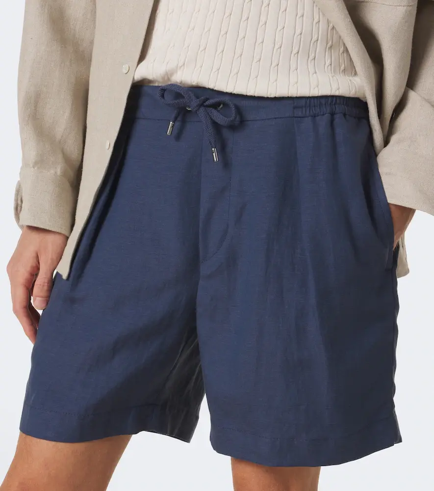 Ralph Lauren Purple Label Silk and linen shorts | Thumbnail 2