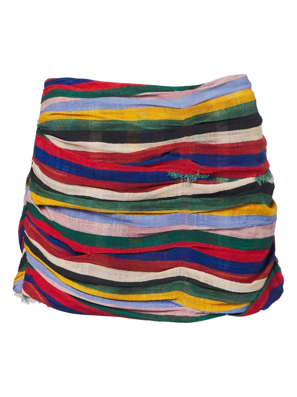 Nicola ruched cotton gauze miniskirt Nicola ruched cotton gauze miniskirt