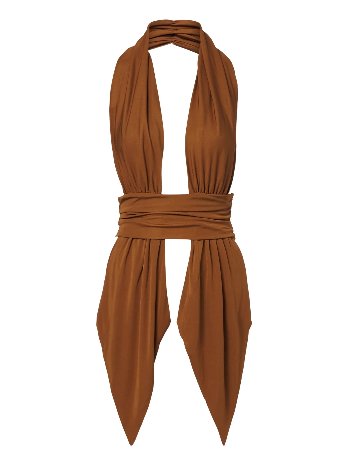 Scarf halterneck jersey top Scarf halterneck jersey top