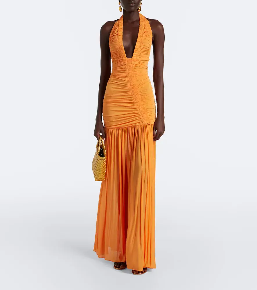 Christopher Esber Orion ruched halterneck gown | Thumbnail 7