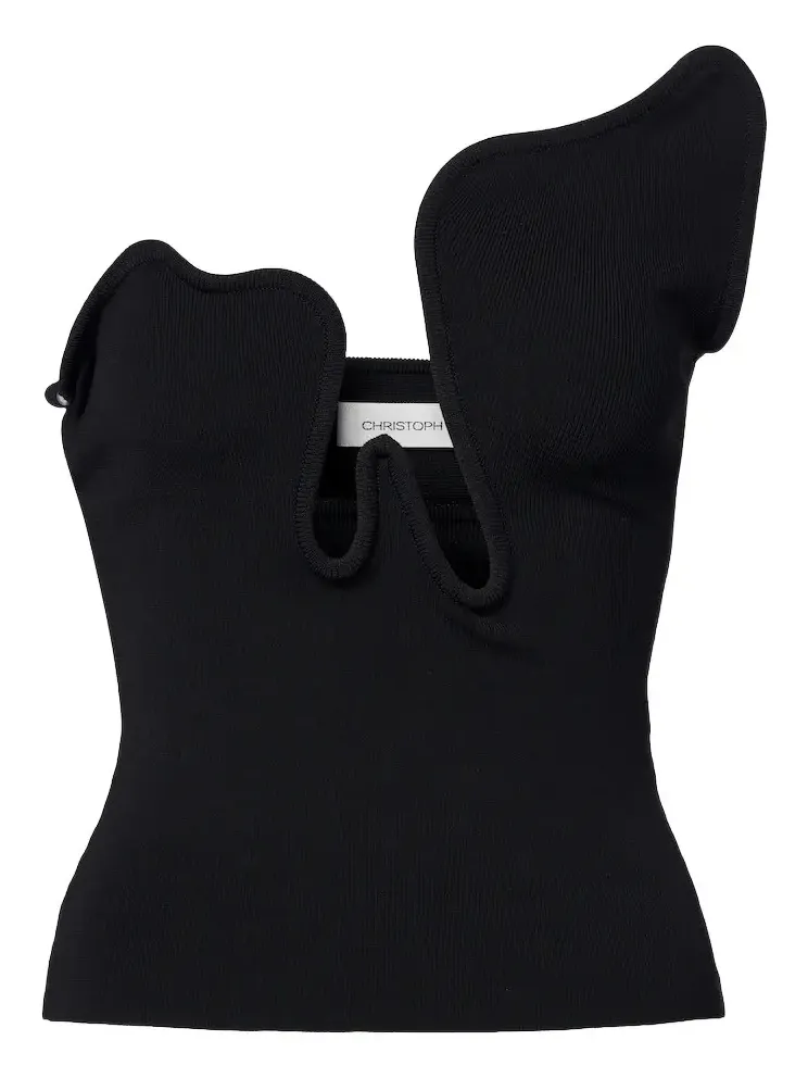 Salacia ribbed-knit jersey top Salacia ribbed-knit jersey top