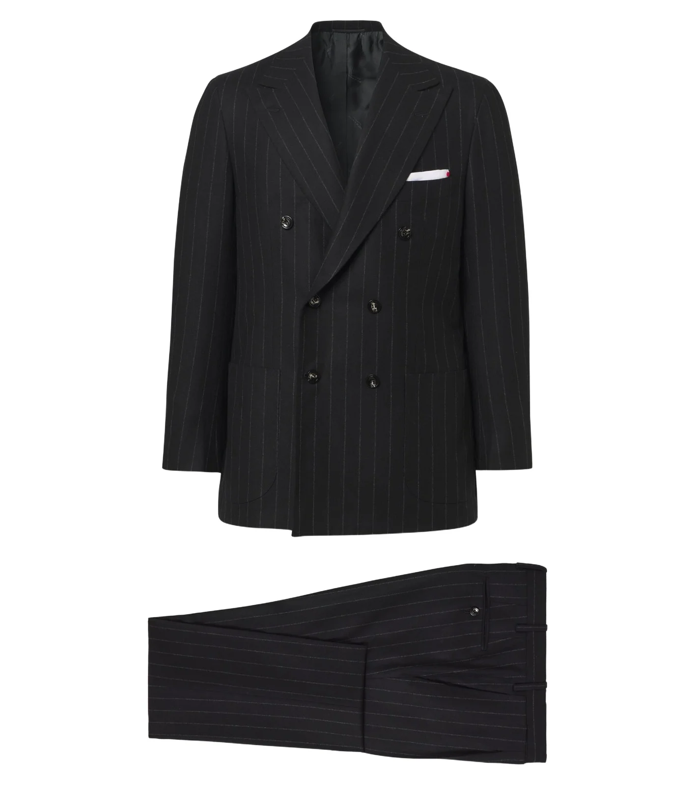 Pinstriped wool and cashmere suit Pinstriped wool and cashmere suit
