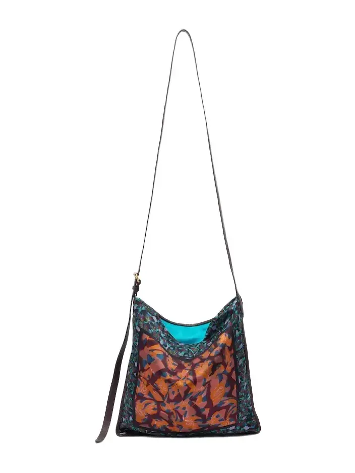 Small printed shoulder bag