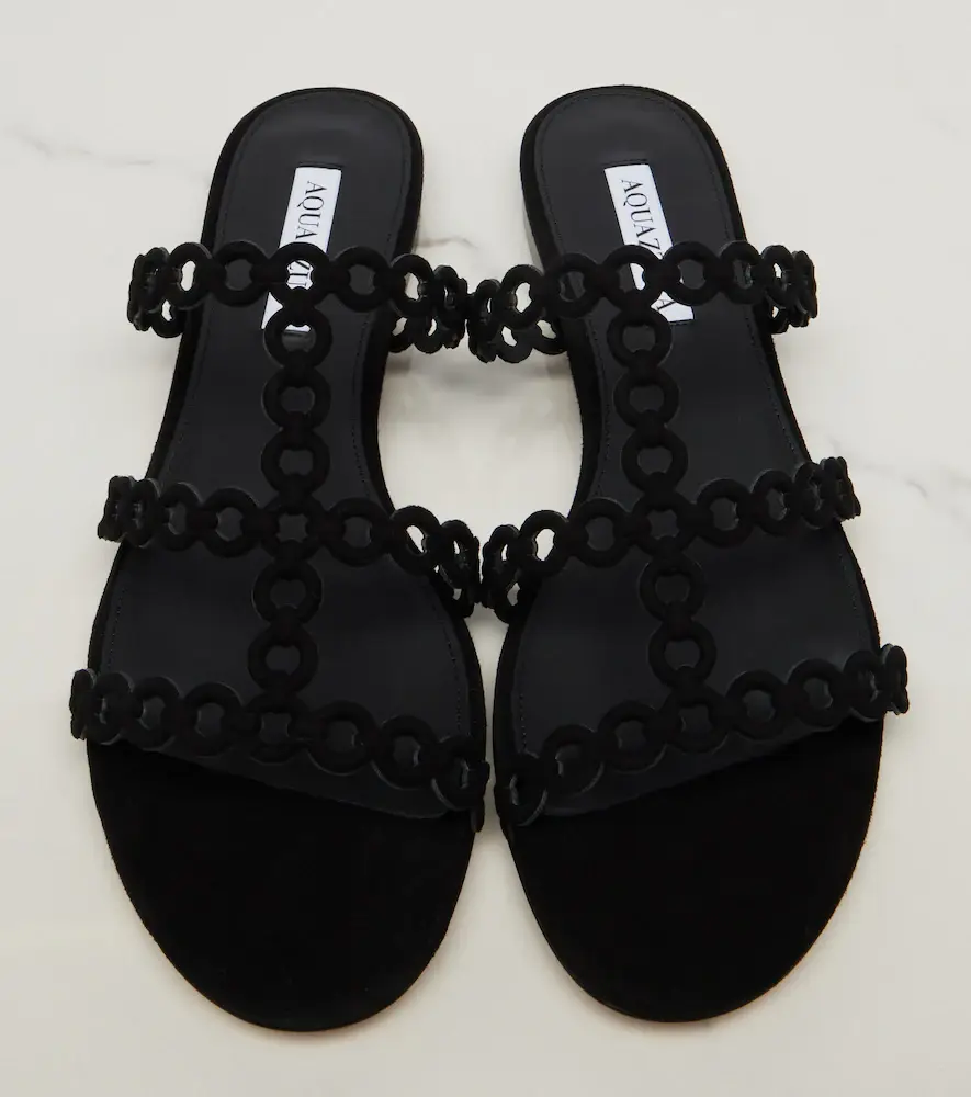 Aquazzura Infinity Chain suede sandals | Thumbnail 2