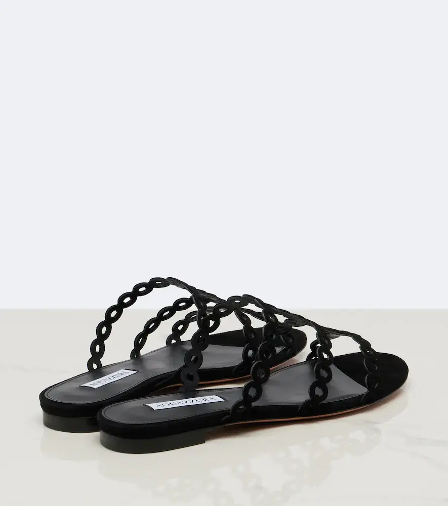 Aquazzura Infinity Chain suede sandals | Thumbnail 3