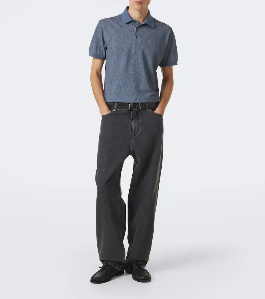 Etro Paisley cotton piqué polo shirt | Thumbnail 2 Etro Paisley cotton piqué polo shirt | Thumbnail 2