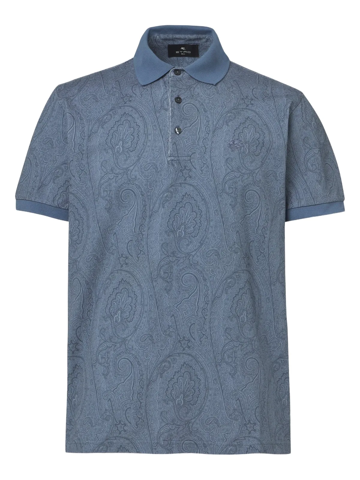Paisley cotton piqué polo shirt Paisley cotton piqué polo shirt