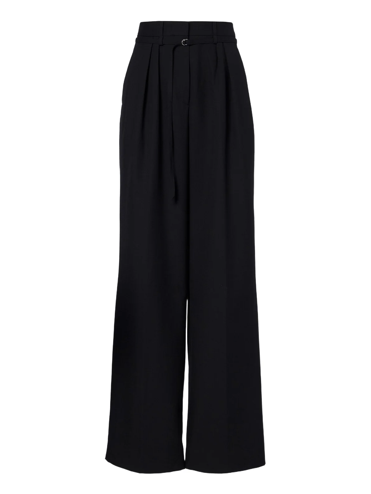 Belted pleated wool wide-leg pants Belted pleated wool wide-leg pants
