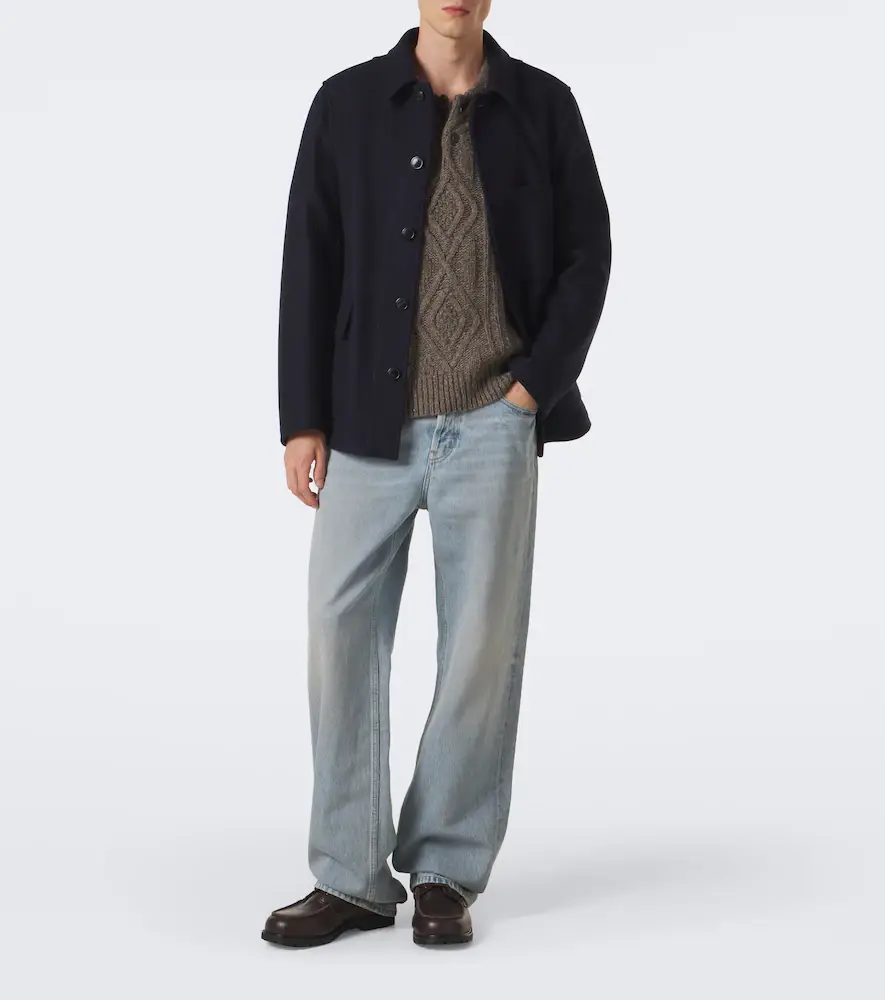 Frame Cable-knit wool and alpaca-blend polo sweater | Thumbnail 5 Frame Cable-knit wool and alpaca-blend polo sweater | Thumbnail 5